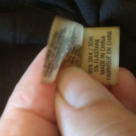 Elie Tahari Brown Ruffled/Pleated Collar Silk Blouse - Picture 11 of 11